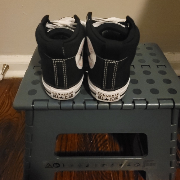 Converse Kids Black High-Top Sneakers - Picture 6 of 8